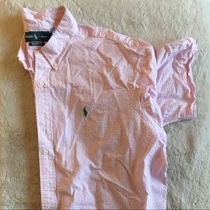 COPY - Pink seersucker short sleeve